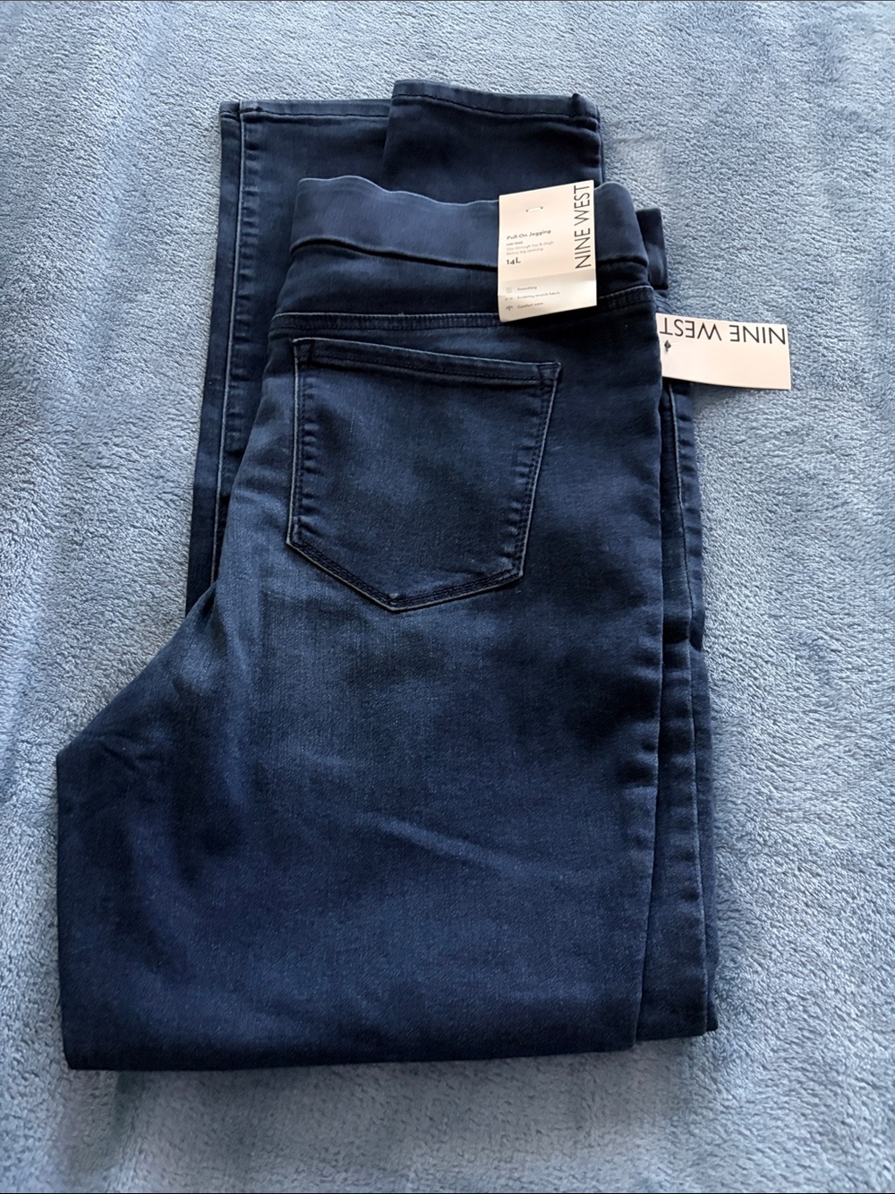 Nine West Dark Blue Pull-On Jeggings